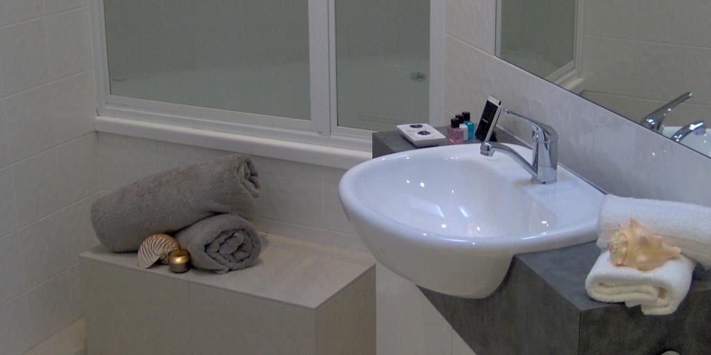 Bathroom: Shells Apartments