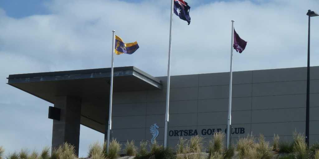 Clubhouse closeup Portsea GC